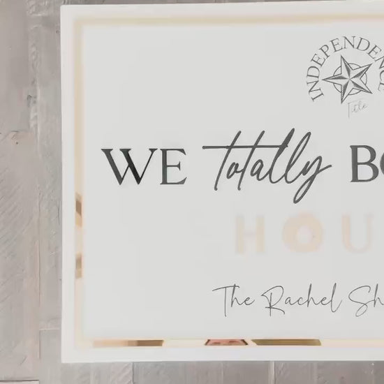 Personalized Realtor Sign with Logo | Say yes to the address | Closing Realty | House Sold Acrylic | Closing Prop | Realtor Gift Sold