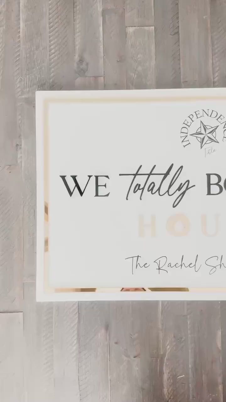 Personalized Realtor Sign with Logo | Say yes to the address | Closing Realty | House Sold Acrylic | Closing Prop | Realtor Gift Sold