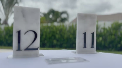 3D Marble Stone Table Numbers | Wedding Unique Signage | Custom Layered Decor | Table Numbers | Tablescape Decor | Natural Marble