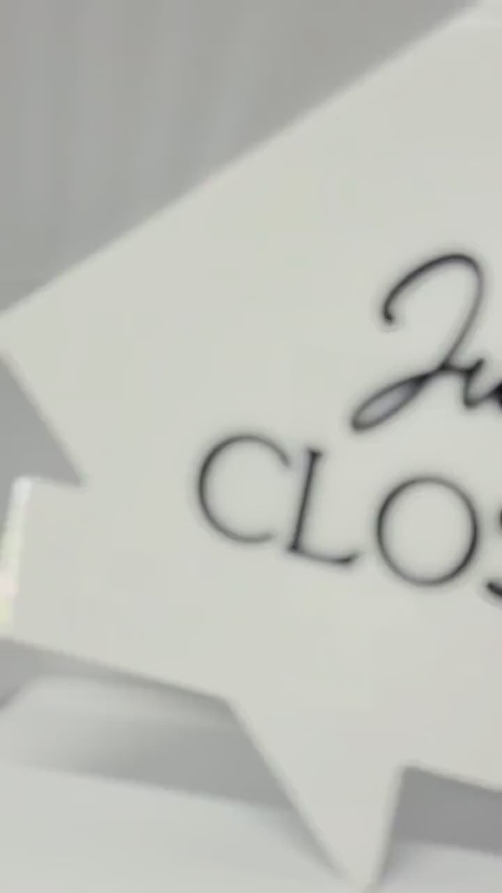 Just Closed Realtor Key | House Shaped Closing Sign | Personalized Real Estate Closing Prop | Realtor Gift | Open House Decor
