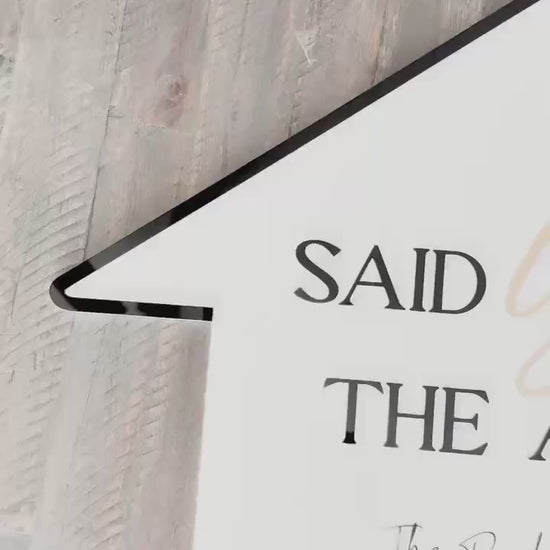 Personalized Realtor Sign with Logo | Say Yes to the Address | Closing Realty | House Sold Acrylic | Closing Prop | Realtor Gift Sold