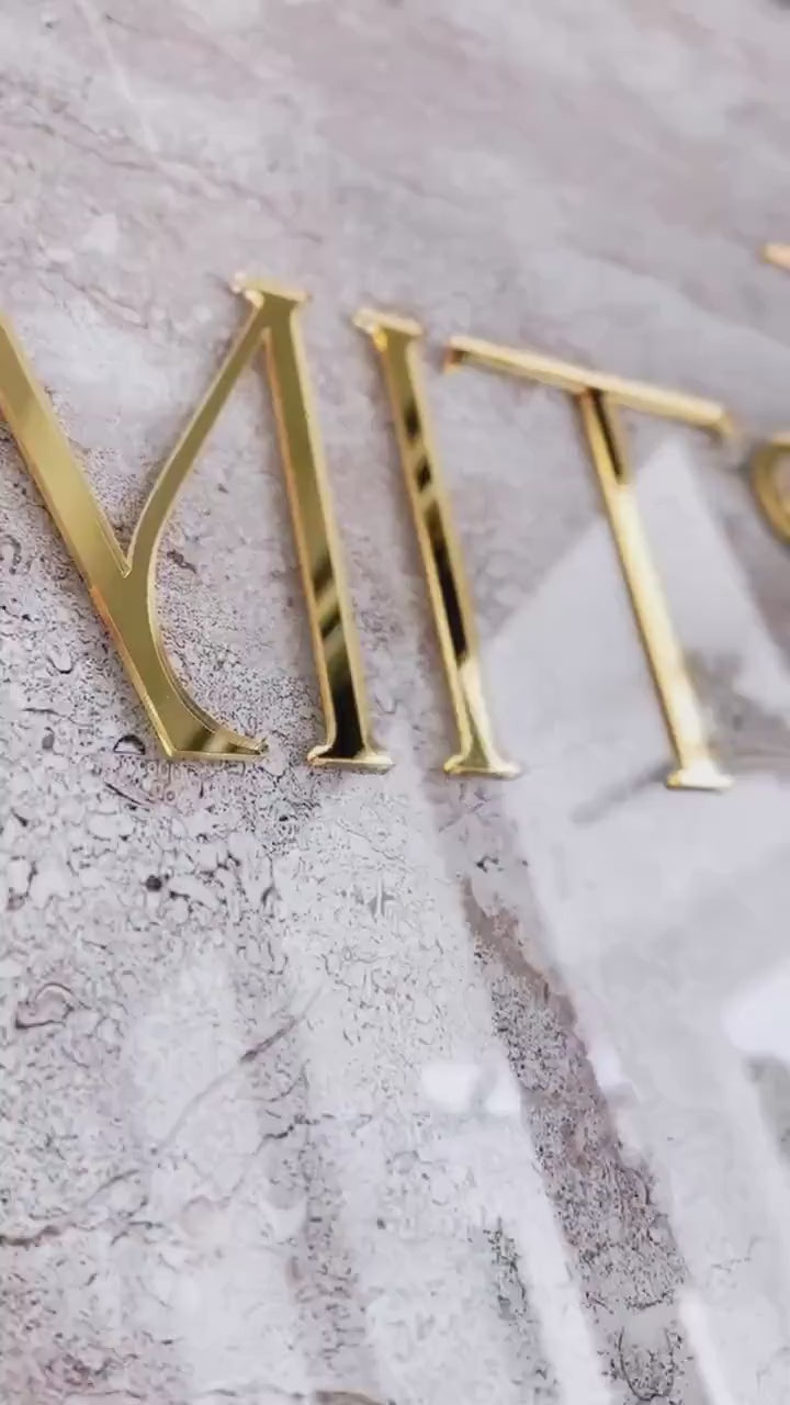 Faux Stone Wedding Welcome Sign | Minimalist Modern Signage | Travertine Wedding Signage Welcome Sign | Acrylic Wedding Sign