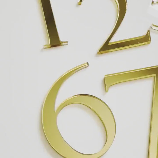 3D Wedding Table Numbers | DIY with 3M Tape Adhesive | Custom Layered Decor | Layered Acrylic | Signage Gold Silver Black White