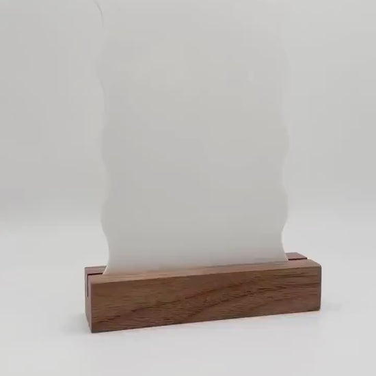 White Wavy Ripple Blank Acrylic Table Numbers | Acrylic Sign | DIY Cast Acrylic | Curvy Wedding Blanks