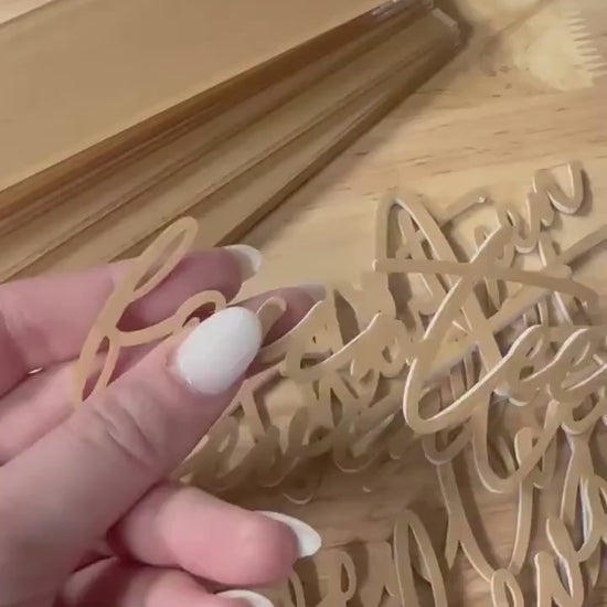 3D Wedding Table Numbers | DIY with 3M Tape | Wedding Unique Signage | Custom Layered Decor | Table Numbers | Layered Acrylic