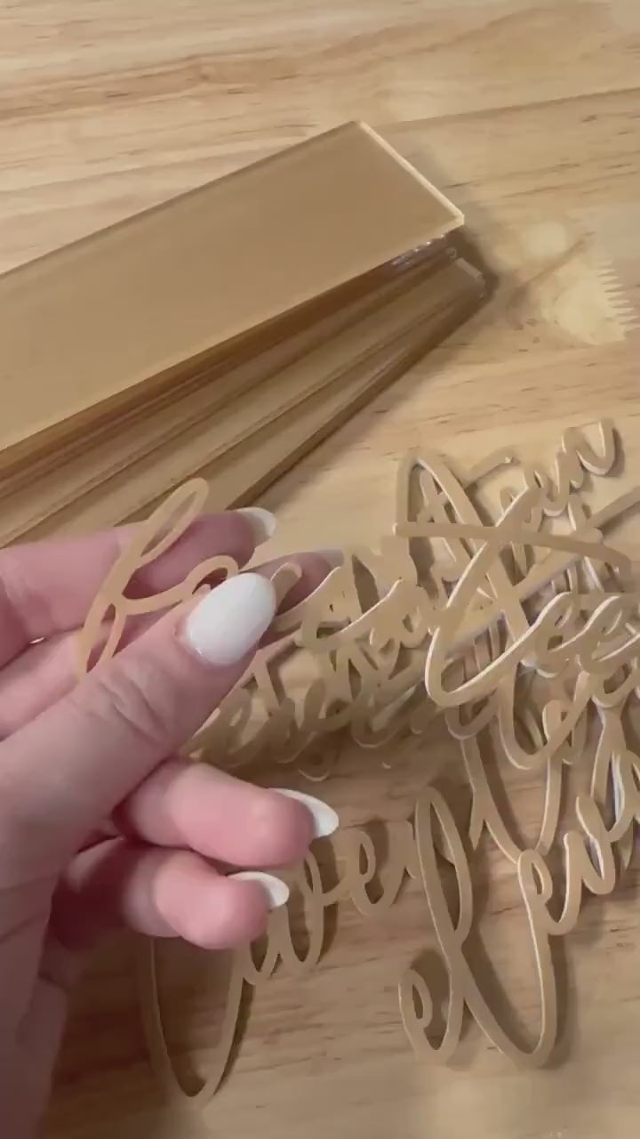 3D Wedding Table Numbers | DIY with 3M Tape | Wedding Unique Signage | Custom Layered Decor | Table Numbers | Layered Acrylic