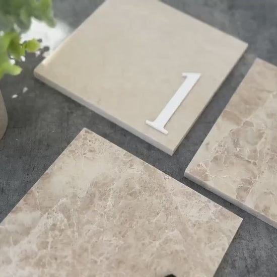 3D Marble Stone Table Numbers | Wedding Unique Signage | Custom Layered Decor | Table Numbers | Tablescape Decor | Natural Marble