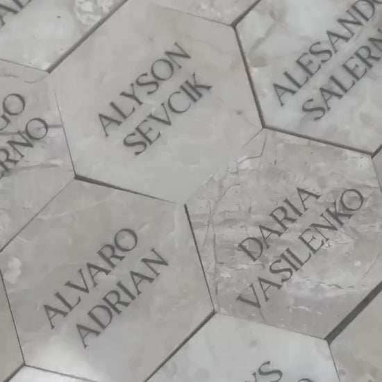 Marble Stone Acrylic Place Card Settings, Acrylic Place Names, Wedding Place Names, Event Name Settings, Travertine & Limestone Looking