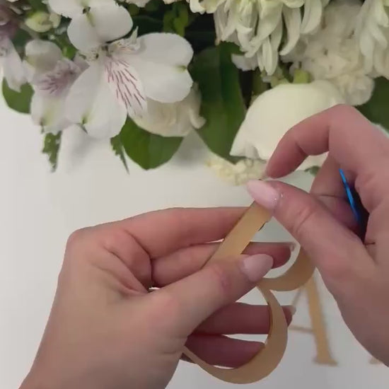 3D Gold Acrylic Letters: DIY Adhesive Signage, Table Numbers