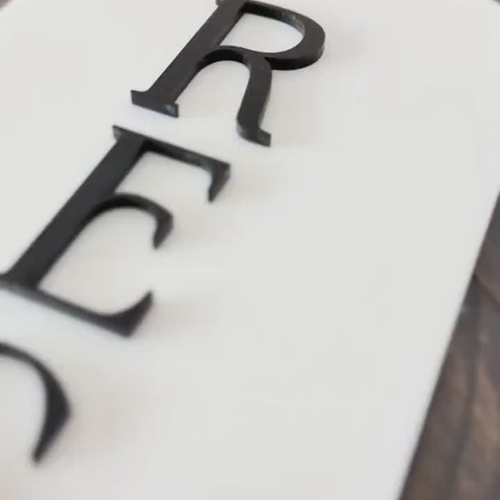 3D Acrylic Reserved Sign | Minimalist Modern Signage | Unique Wedding Signage | Acrylic Wedding Sign | Wedding Reserved Seating Decor
