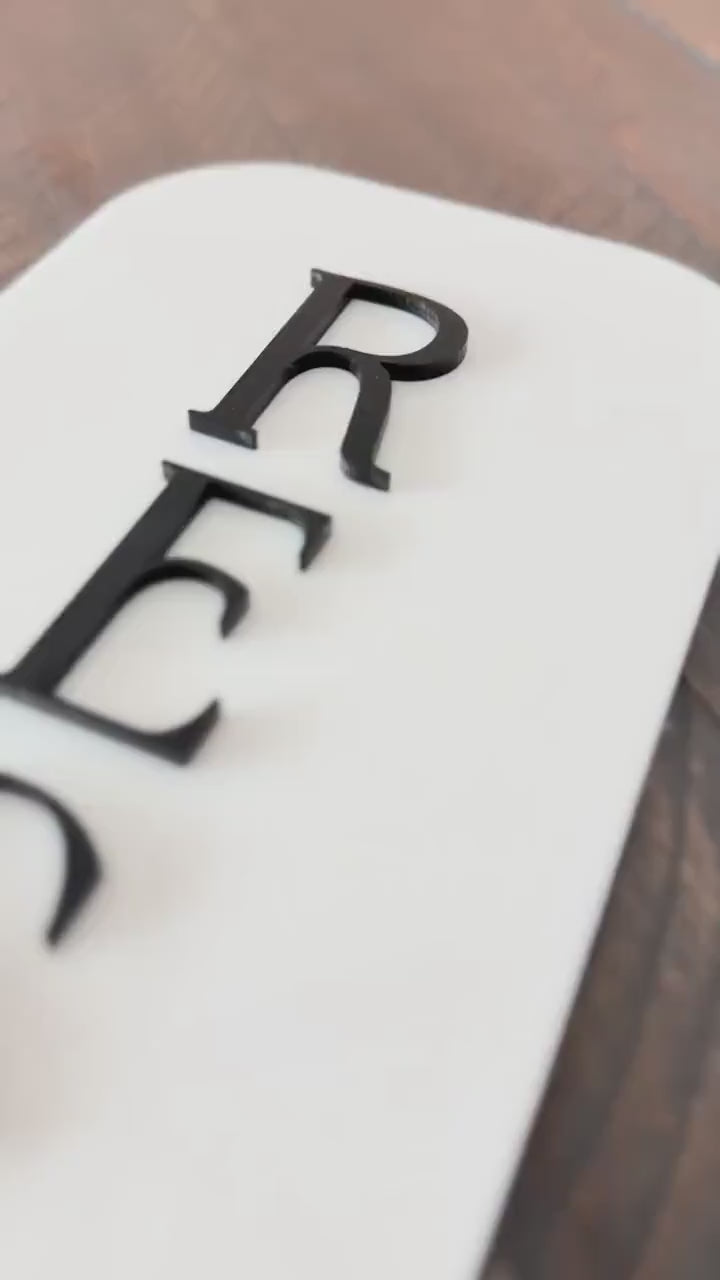 3D Acrylic Reserved Sign | Minimalist Modern Signage | Unique Wedding Signage | Acrylic Wedding Sign | Wedding Reserved Seating Decor