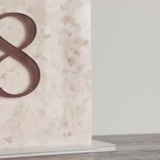 3D Marble Stone Table Numbers | Wedding Unique Signage | Custom Layered Decor | Table Numbers | Tablescape Decor | Natural Marble