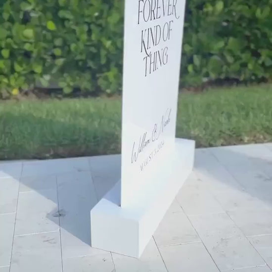 Welcome Sign Box Stand | Acrylic Block Stand | Event Sign Base Stand | Welcome Sign Base | Modern Acrylic Sign Stand | Seating Chart Stand