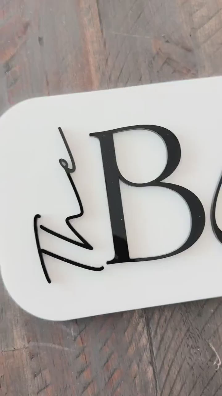 3D Acrylic the Bar Sign | Minimalist Modern Signage | Unique Wedding Signage | Acrylic Wedding Sign | Drink Sign, Bar Sign | The Bar Decor
