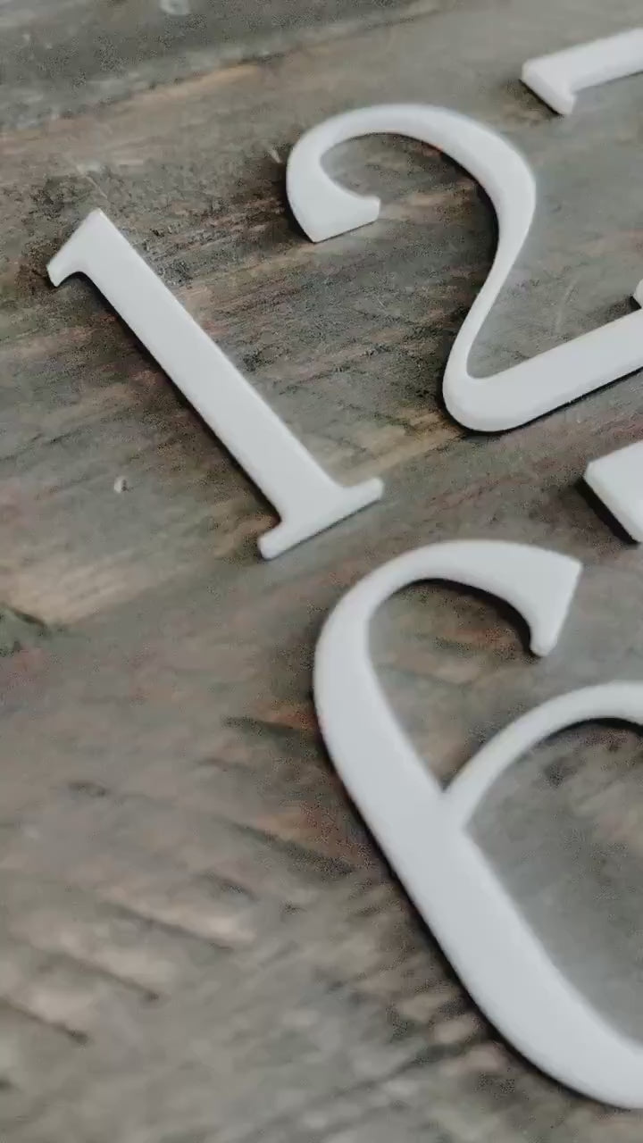 3D Wedding Table Numbers | DIY with 3M Tape Adhesive | Custom Layered Decor | Layered Acrylic | Signage Gold Silver Black White