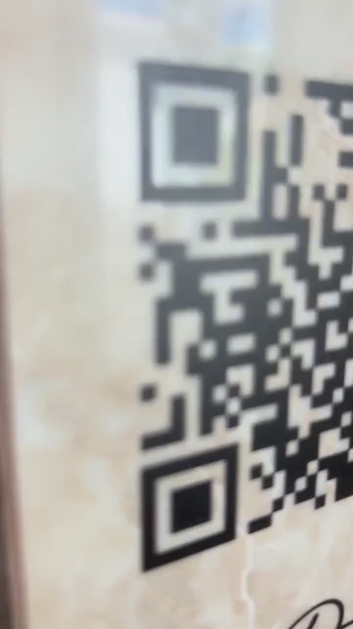 Custom QR Code Marble Stone Sign | Wedding QR Code Sign | Business QR Sign | Scan Me Sign | Social Media Sign