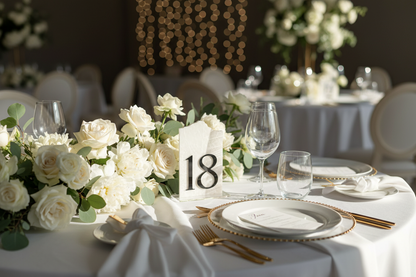 3D Marble Stone Table Numbers