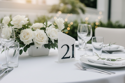 3D Marble Stone Table Numbers