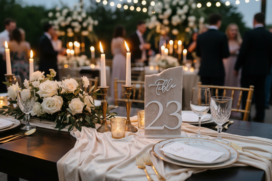 3D Marble Stone Table Numbers