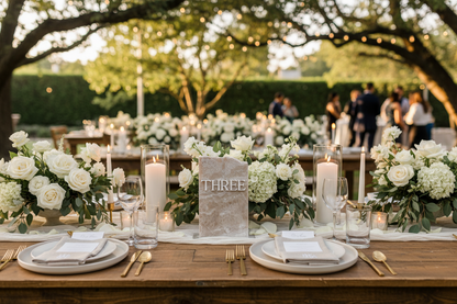 3D Marble Stone Table Numbers
