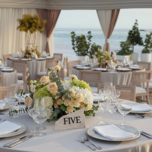 Wedding Table Number with Clear View