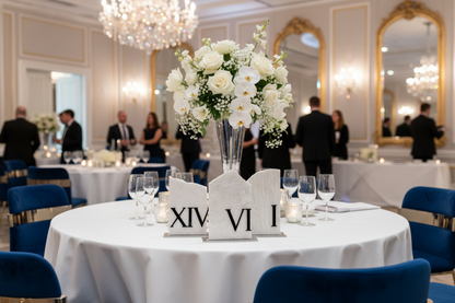 3D Marble Stone Wedding Table Numbers