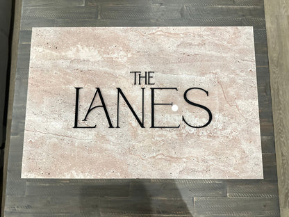 Faux Stone Wedding Welcome Sign | Minimalist Modern Signage | Travertine Wedding Signage Welcome Sign | Acrylic Wedding Sign